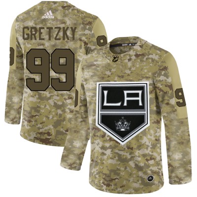 Adidas Los Angeles Kings #99 Wayne Gretzky Camo Authentic Stitched NHL Jersey Men's